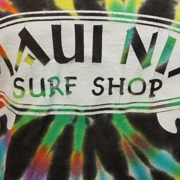 Retro Style Tiedye Maui Nix Surf Shop Tee - Picture 6 of 7